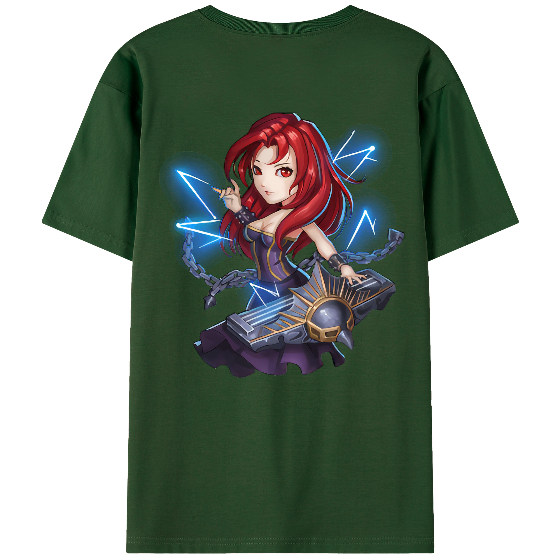 リーグ・オブ・レジェンド League of Legends LOL 綿100％半袖Tシャツ（背面プリント）